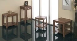 Bijzettafel Op Wielen Anka 35x35cm - Bruin -Emob 42810 42811 42816 Milieu 5f4d