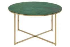 Salontafel Alisma ø80cm - Groen Marmer/ Goud -Emob 44B3E75F F908 4ADC BBC9 AFA2B91B834D b699