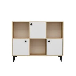 Olivia Dressoir | 100% Melamine |18mm | 120x96x35 | Saffier Eik -Emob 475OLV1701 5 3023