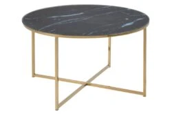 Salontafel Alisma ø80cm - Zwart Marmer/ Goud 17 Salontafel Alisma ø80cm - Zwart Marmer/ Goud -Emob 47E078ED 3F9A 43C7 8DAC 761F8A098B7C 05c0