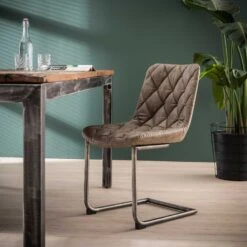 Set Van 2 Sledestoelen Guido - Taupe