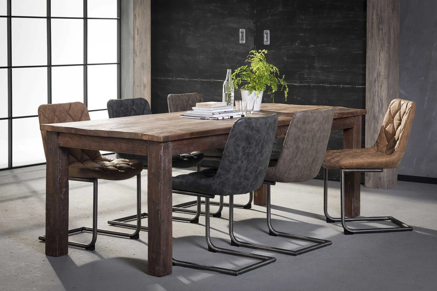 Set Van 2 Sledestoelen Guido - Taupe 3 Set Van 2 Sledestoelen Guido - Taupe - Afbeelding 3