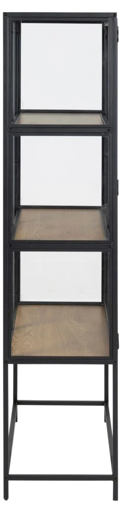 Vitrinekast Dover 77cm, 2 Deuren - Zwart/wilde Eik -Emob 4F8A49F0 6A41 4F56 8A4B 4730390100D7 45ee