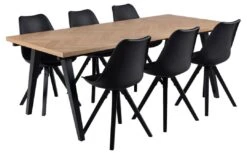 Eetkamerstoel Dima - Lederlook - Zwart -Emob 4FDAFB48 8A39 4F12 B7C1 4E277255C534 04c0