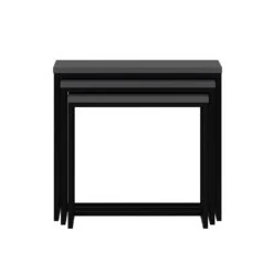 Houten Nesting Table Set - Antraciet | 3-Delige Set". -Emob 506MNR1208 20 206 b0b5