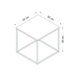 Woody Fashion Salontafel | Metalen Frame | Notenhout -Emob 506MNR1211 20 207 fbf2