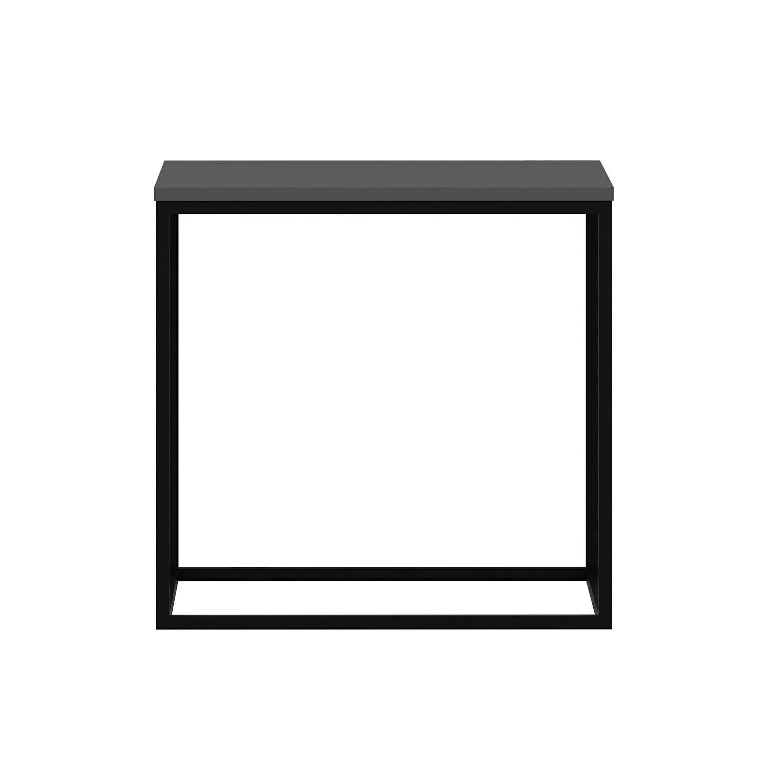 Modieuze Antraciet Salontafel | Hout | 18mm Dik | Metalen Frame 4 Modieuze Antraciet Salontafel | Hout | 18mm Dik | Metalen Frame - Afbeelding 4