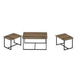 Woody Fashion Nesting Table Set | 3-Delig | 100% Melamine | Walnoot -Emob 506MNR1221 20 207 8164