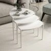 Stijlvolle Nesting Tables Met Melamine Coating - 3-delige Set | Wit