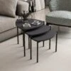 Woody Fashion Nesting Tables - 3 C Set | 100% Melamine Gecoat | Metalen Frame | Antraciet