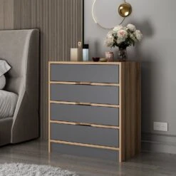 Woody Dressoir | Melamine Coating | Notelaar Antraciet -Emob 506MNR1518 20 202 ac63