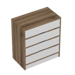 Woody Dressoir | Walnoot Wit | 100% Melamine Snijplank -Emob 506MNR1519 20 207 5acb