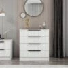 Witte Dressoir | 100% Melamine Gecoat | 72x42x77 Cm
