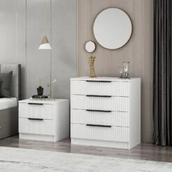 Witte Dressoir | 100% Melamine Gecoat | 72x42x77 Cm 14 Witte Dressoir | 100% Melamine Gecoat | 72x42x77 Cm -Emob 506MNR1521 20 203 9cf1