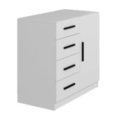 Woody Dressoir - Wit Melamine Gecoat, 18mm Dik -Emob 506MNR1523 20 204 6d3b