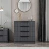Woody Dressoir | Antraciet | Melamine Gecoat".
