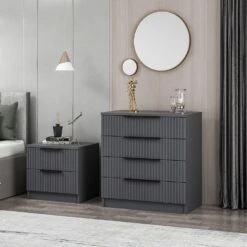 Woody Dressoir | Antraciet | Melamine Gecoat". -Emob 506MNR1524 20 203 0e00