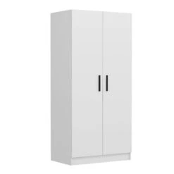 Woody Kledingkast | 18mm Melamine | 90x210x52 | Wit -Emob 506MNR2139 20 207 51cc