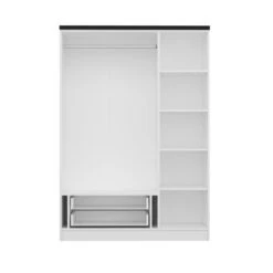 Woody Kledingkast | Wit | 100% Melamine | 135x190x52 -Emob 506MNR2247 20 202 04c5