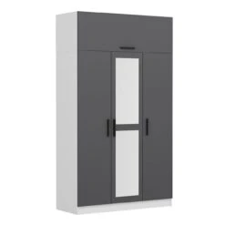 Woody Garderobekast | Antraciet Wit -Emob 506MNR2412 20 204 4256