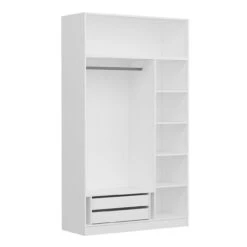 Woody Garderobekast | Antraciet Wit -Emob 506MNR2412 20 207 9982