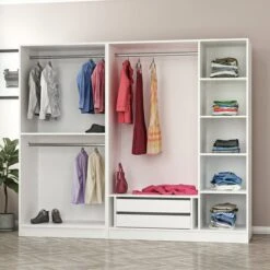 Woody Fashion Melamine Garderobekast | Wit -Emob 506MNR2429 20 203 a299