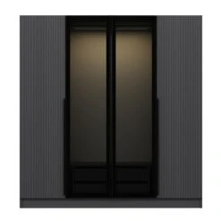 Woody Kledingkast | Melamine Coating | 18 Mm | 180x210x52 Cm | Fume". -Emob 506MNR2494 20 206 40d0