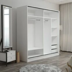 Woody Fashion Witte Dore Garderobe -Emob 506MNR2528 20 204 670d