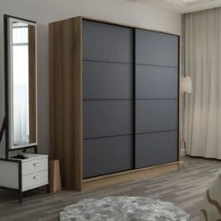 Woody Fashion 180x210x52cm Melamine Kledingkast -Emob 506MNR2534 20 203 d463