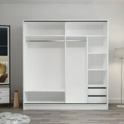 Woody Kledingkast | 100% Melamine Coating | Tal Van Planken | Wit". 10 Woody Kledingkast | 100% Melamine Coating | Tal Van Planken | Wit". -Emob 506MNR2544 20 206 b2ba