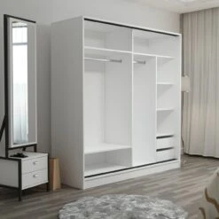 Woody Kledingkast | 100% Melamine Coating | Tal Van Planken | Wit". 11 Woody Kledingkast | 100% Melamine Coating | Tal Van Planken | Wit". -Emob 506MNR2544 20 207 b4e0