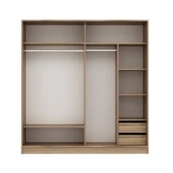 Woody Fashion Melamine Garderobekast | Dore | 220x210x52 Cm -Emob 506MNR2557 20 205 853b