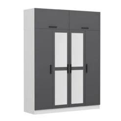 Woody Kledingkast: 100% Gemelamineerd | Antraciet". -Emob 506MNR2659 20 204 3708