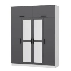 Woody Kledingkast: 100% Gemelamineerd | Antraciet". -Emob 506MNR2659 20 206 04a4