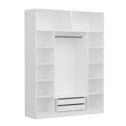 Woody Kledingkast: 100% Gemelamineerd | Antraciet". -Emob 506MNR2659 20 207 cd04