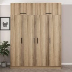 Woody Kledingkast | Melamine Coating | 180x235x52cm | Talrijke Planken | Dore -Emob 506MNR2675 20 202 4b0a