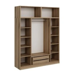 Woody Kledingkast | Melamine Coating | 180x235x52cm | Talrijke Planken | Dore -Emob 506MNR2675 20 207 02f9