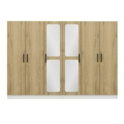 Woody Kledingkast | Notenhout | 270x190x52 Cm -Emob 506MNR2690 20 206 f667