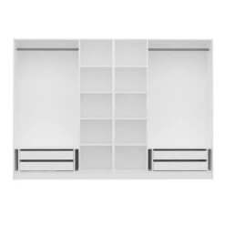 Woody Fashion Kledingkast 270x190x52cm - Wit". -Emob 506MNR2705 20 207 3970