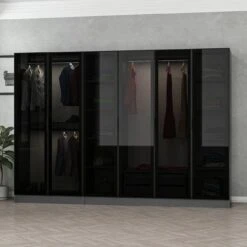 Woody Kledingkast Antraciet Zwart -Emob 506MNR2728 20 203 3ec0