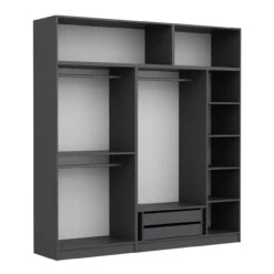 Woody Kledingkast | Dore Kleur | 100% Melamine Gecoat -Emob 506MNR2799 20 207 cd74