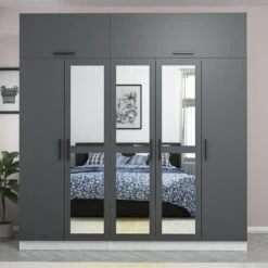 Woody Fashion Antraciet Kledingkast | Shelved Design". -Emob 506MNR2803 20 202 ad5d