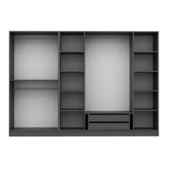 Fume Woody Kledingkast - 100% Melamine | 270x210x52cm -Emob 506MNR2853 20 207 8ecb