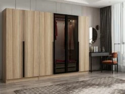 Woody Fashion Melamine Kledingkast - Fumékleur