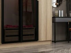 Woody Fashion Melamine Kledingkast - Fumékleur -Emob 506MNR2857 20 204 db98