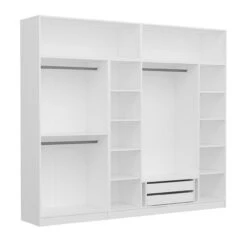 Moderne Witte Garderobekast | Woody Fashion | 100% Melamine Gecoat | Talrijke Planken -Emob 506MNR2862 20 205 ef4f