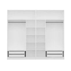 Ruime Witte Kledingkast - Woody Fashion". -Emob 506MNR2891 20 207 2b05