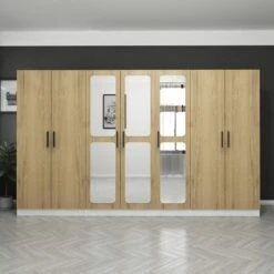 100% Gemelamineerd Notenhouten Garderobekast | Woody Fashion". -Emob 506MNR2911 20 202 8975