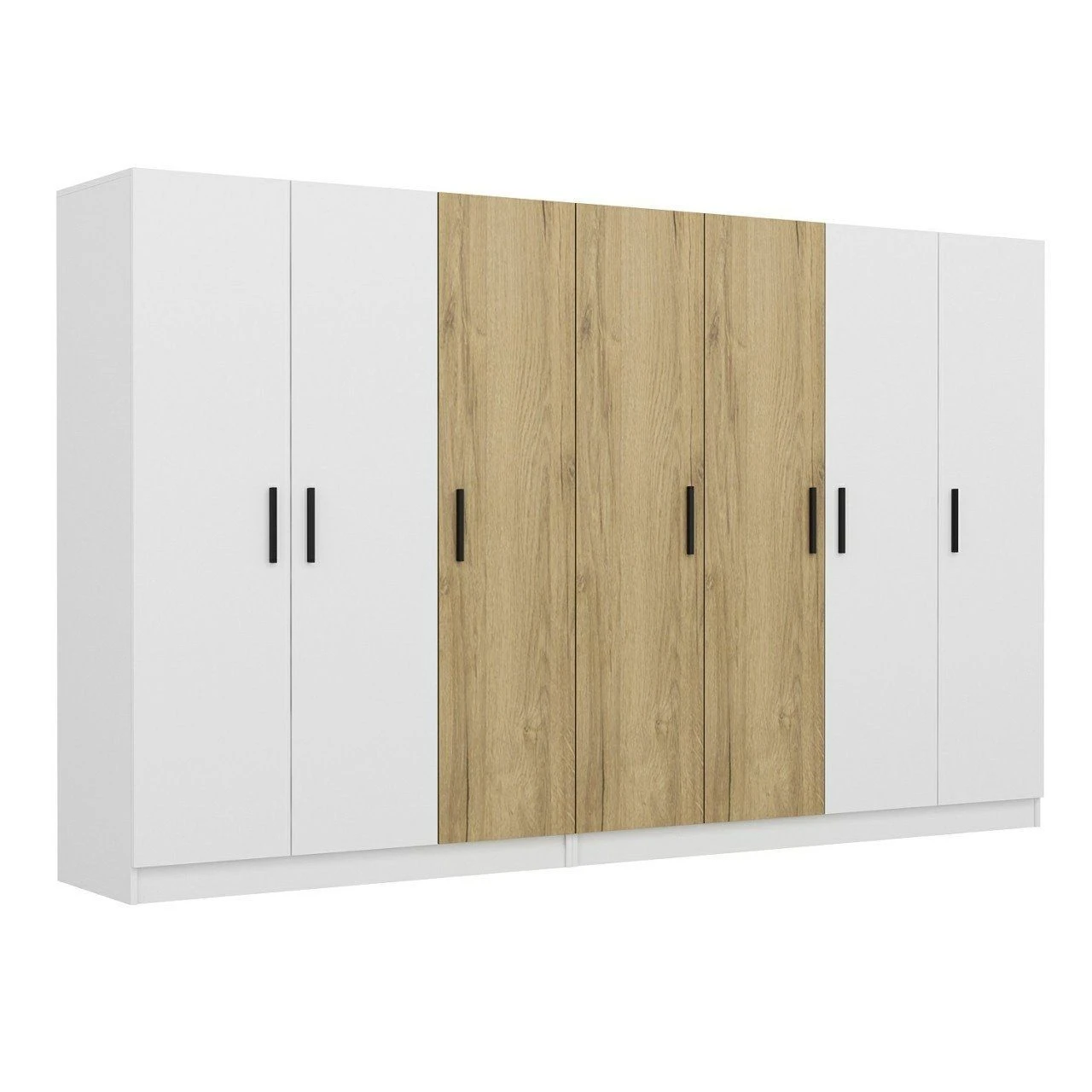 Moderne Houten Kledingkast | Wit Notenhout 4 Moderne Houten Kledingkast | Wit Notenhout - Afbeelding 4