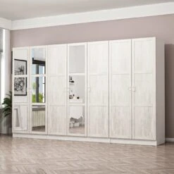 Stijlvolle Woody Fashion Kledingkast | 100% Melamine Gecoat | Ruim En Chique | Witte Kleur". -Emob 506MNR2939 20 204 44ee